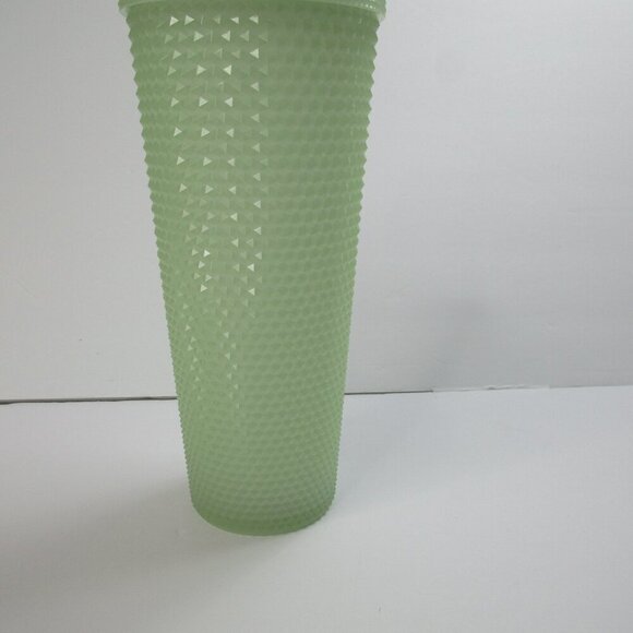 Starbucks Glow In The Dark Cold Cup‎ Light Green Studded Tumbler Grande 24 Oz - Picture 3 of 10